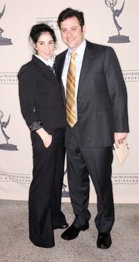 Sarah Silverman and Jimmy Kimmel at the A Conversation with Mr. Warmth Don Rickles.