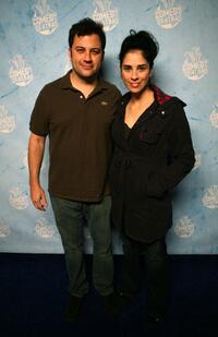 Jimmy Kimmel and Sarah Silverman at the Comedy Central's 2007 Emmy Party.