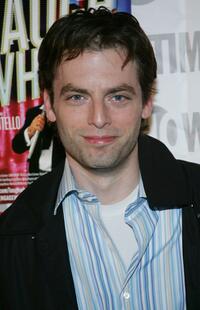 Justin Kirk at the opening night of "Mario Cantone: Laugh Whore."