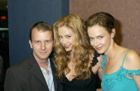 Nat De Wolf, producer Mira Sorvino and Laura Kirk at the New York premiere of "Lisa Picard is Famous."
