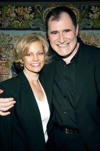Richard Kind and his wife Dana Stanley at the pre-party for the benefit concert of musical Funny Girl.