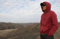 Director Kim Jee-Woon on the set of "The Good, the Bad, the Weird."