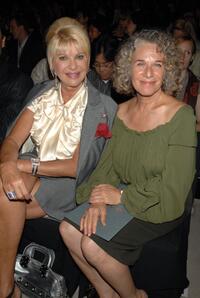 Ivana Trump and Carole King at the Zac Posen 2008 Fashion Show during the Mercedes-Benz Fashion Week Spring 2008.