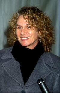 Carole King at the memorial service for Curtis Mayfield.