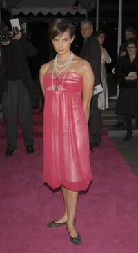 Mia Kirshner at the second season premiere of "The L-World."