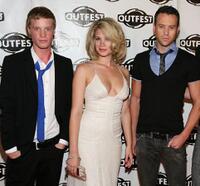 Daniel Skelton, Rebekah Kochan and Michael Walker at the 2009 Outfest opening night gala of "La Mission."