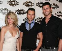 Rebekah Kochan, Michael Walker and Chris Salvatore at the 2009 Outfest opening night gala of "La Mission."