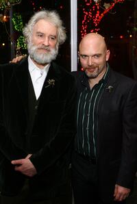 Kevin Kline and Michael Cerveris at the post-performance party of the opening night of King Lear.