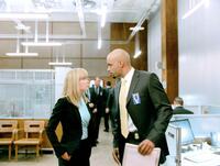 Radha Mitchell and Boris Kodjoe in "Surrogates."