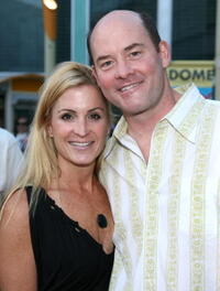 Leigh Koechner and David Koechner at the premiere of "Henry Poole Is Here."