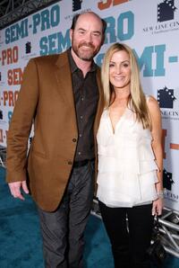 David Koechner and his wife Leigh at the New Line premiere of "Semi-Pro."