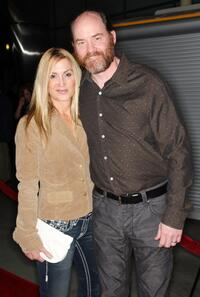 David Koechner and his guest at the premiere of "The Hammer."