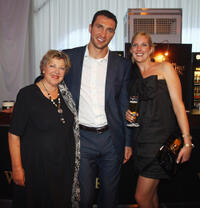 Marie-Luise Marjan, Wladimir Klitschko and Eva-Catharina Cramer at the CHIO Aachen 2011 in Germany.