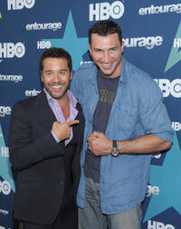 Jeremy Piven and Wladimir Klitschko at the New York Season 8 premiere of "Entourage."