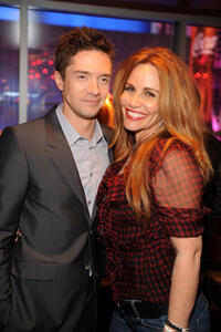 Executive Producer Topher Grace and Tawny Kitaen at the California premiere of "Take Me Home Tonight."