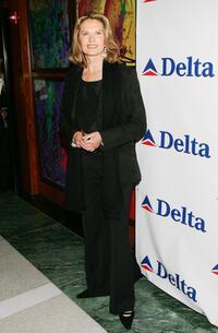 Maud Adams at the celebration of Delta Ailrines' newest international route between New York and London.