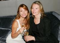 Maud Adams and Jane Seymour at the celebration of Delta Ailrines' newest international route between New York and London.