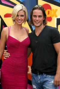Adrianne Palicki and Taylor Kitsch at the 2007 Teen Choice Awards.