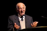 Jack Klugman at the memorial for Tony Randall at Majestic Theater.