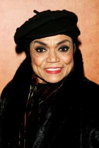 Eartha Kitt at the after party for the Holiday Celebration from Broadway to benefit the Actors Fund.