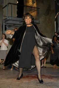 Eartha Kitt at the opening of the Broadway musical Nine.