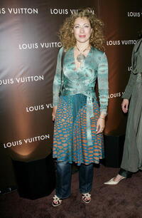 Alex Kingston at the Louis Vuitton "Love" party for Oxfam America.