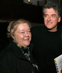 Kathy Kinney and Craig Ferguson at the launch party for Craig Ferguson's novel "Between The Bridge and the River."