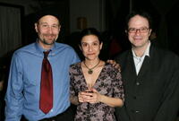 Terry Kinney, Gina Gionfriddo and Doug Aibel at the after party for the opening night of "After Ashley".