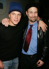 Terry Kinney and Matt Damon at the after party for the opening night of "After Ashley".
