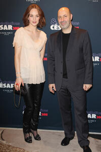 Raphaelle Agogue and Cedric Klapisch at the Chaumet's Cocktail party for Cesar's Revelations 2011 in Paris.