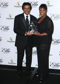 Johnny Mathis and Gladys Knight at the 16th Annual ELLA Awards.