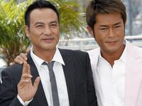 Louis Koo and Simon Yam at the photocall of "Triangle" during the 60th Cannes Film Festival.