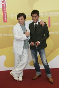Jackie Chan and Louis Koo at the photocall of "Rob-B-Hood" during the 63rd Venice Film Festival.