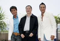 Louis Koo, director Johnny To and Simon Yam at the photocall of "Election 2" during the 59th International Cannes Film Festival.