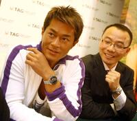 Louis Koo and Guest at the press conference to promote watch products for Swiss luxury brand TAG Heuer watch.