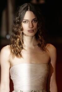 Keira Knightley at the British Academy of Film and Television Awards.