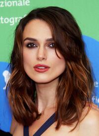 Keira Knightley at the photocall of "Atonement" during the 64th Annual Venice Film Festival.