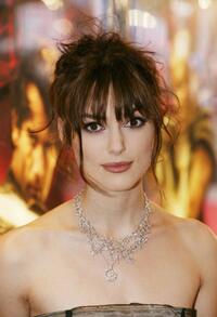 Keira Knightley at the European premiere of "King Arthur."