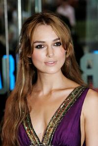 Keira Knightley at the London premiere of "Pride and Prejudice."