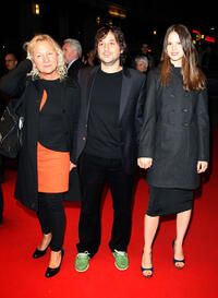 Producer Agnes B, director Harmony Korine and Rachel Korine at the premiere of "Mister Lonely" during the BFI 51st London Film Festival.