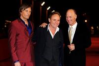 Viggo Mortensen, Robert Knott and Ed Harris at the premiere of "Appaloosa" during the 3rd Rome International Film Festival.