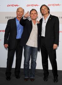 Ed Harris, Robert Knott and Viggo Mortensen at the photocall of "Appaloosa" during the 3rd Rome International Film Festival.
