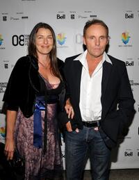 Robert Knott and Guest at the premiere of "Appaloosa" during the 2008 Toronto International Film Festival.