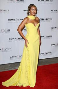 Beyonce Knowles at the Sony BMG Music 2008 Grammy Awards after party.