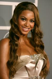 Beyonce Knowles at the 49th Annual Grammy Awards.