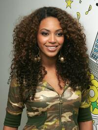 Beyonce Knowles at the MTV's Total Request Live.