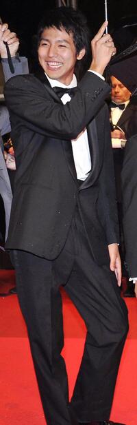 Yu Koyanagi at the screening of "Linha de Passe" during the 61st Cannes International Film Festival.