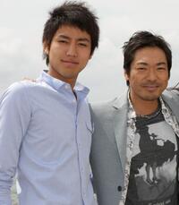 Yu Koyanagi and Teruyuki Kagawa at the cast photocall of "Tokyo Sonata" during the 61st International Cannes Film Festival.