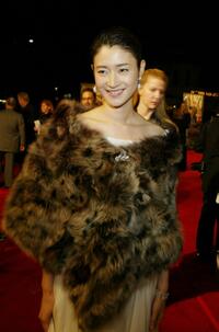 Koyuki at the premiere of "The Last Samurai."