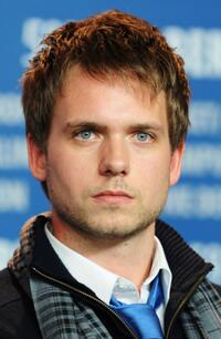 Patrick J. Adams at the press conference of "Rage" during the 59th Berlin Film Festival.